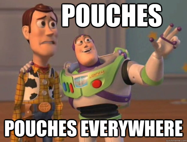 Pouches Pouches everywhere  Buzz Lightyear