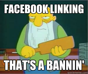 facebook linking that's a bannin'  Paddlin Jasper