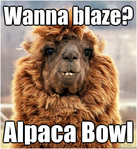 Wanna blaze? Alpaca Bowl - Wanna blaze? Alpaca Bowl  Misc