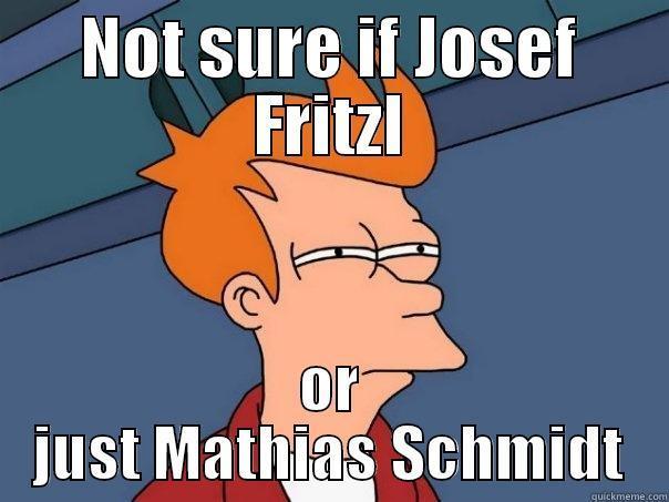 NOT SURE IF JOSEF FRITZL OR JUST MATHIAS SCHMIDT Futurama Fry