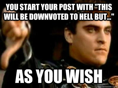 You start your post with 