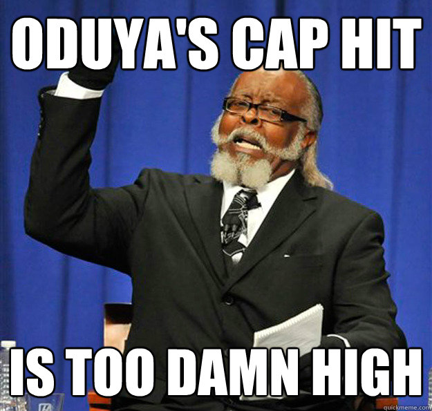 Oduya's cap hit Is too damn high  Jimmy McMillan