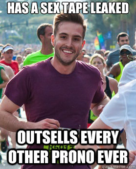 Has a sex tape leaked outsells every other prono ever  Ridiculously photogenic guy