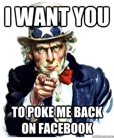 I Want you to poke me back on facebook - I Want you to poke me back on facebook  Misc