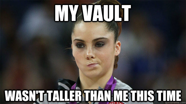 my vault wasn't taller than me this time  High Standards Maroney