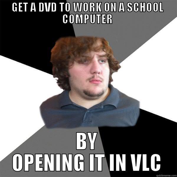 GET A DVD TO WORK ON A SCHOOL COMPUTER BY OPENING IT IN VLC Family Tech Support Guy