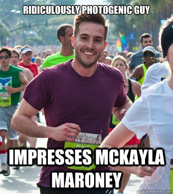 ridiculously photogenic guy impresses mckayla maroney  Rediculously Photogenic Guy