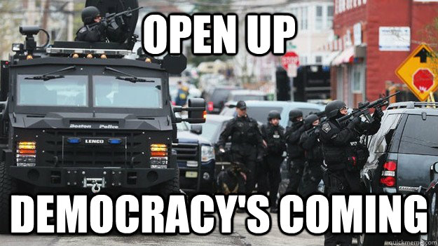 OPEN UP DEMOCRACY'S COMING  