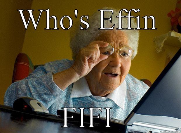 WHO'S EFFIN FIFI Grandma finds the Internet