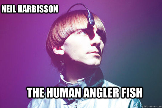 The Human Angler fish Neil Harbisson - The Human Angler fish Neil Harbisson  human angler fish
