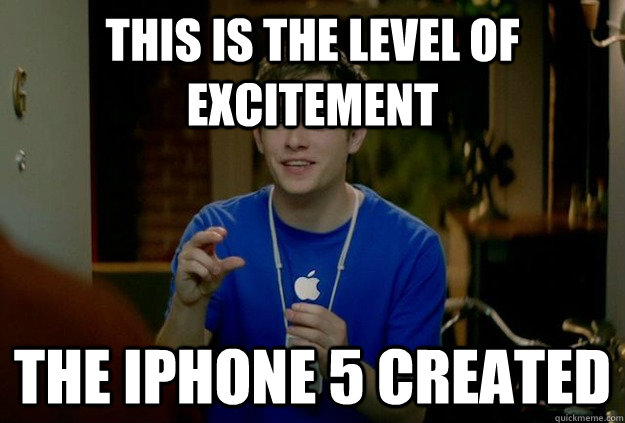 THIS IS THE LEVEL OF EXCITEMENT THE IPHONE 5 CREATED  Mac Guy