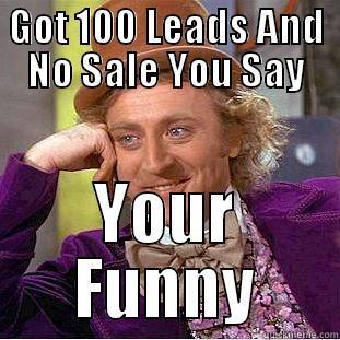 The Truth About Web Traffic - GOT 100 LEADS AND NO SALE YOU SAY YOUR FUNNY Creepy Wonka