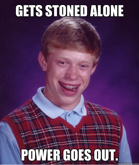 Gets stoned alone Power goes out. Caption 3 goes here - Gets stoned alone Power goes out. Caption 3 goes here  Misc