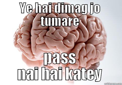 YE HAI DIMAG JO TUMARE PASS NAI HAI KATEY Scumbag Brain
