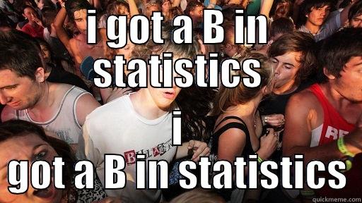 I GOT A B IN STATISTICS I GOT A B IN STATISTICS Sudden Clarity Clarence
