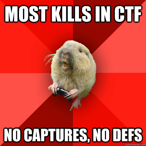 most kills in ctf no captures, no defs - most kills in ctf no captures, no defs  Gaming Gopher