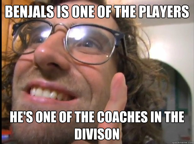 Benjals is One of The Players He's One of The Coaches in The Divison - Benjals is One of The Players He's One of The Coaches in The Divison  sporty kyle-A player coach