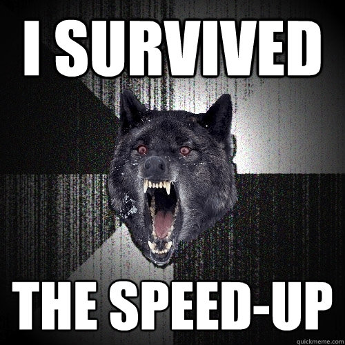 i survived the speed-up  Insanity Wolf
