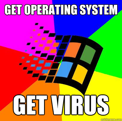 get operating system get virus  Scumbag windows