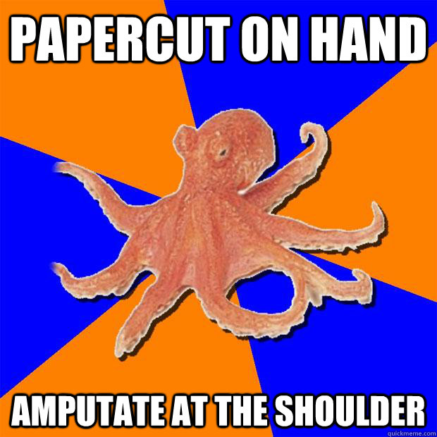 Papercut on hand amputate at the shoulder - Papercut on hand amputate at the shoulder  Online Diagnosis Octopus