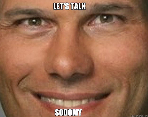 let's talk sodomy  