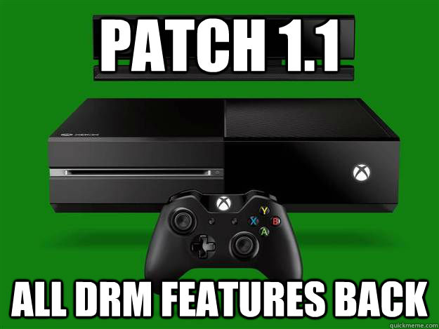 Patch 1.1 All drm features back  