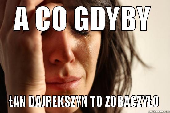  A CO GDYBY  ŁAN DAJREKSZYN TO ZOBACZYŁO First World Problems
