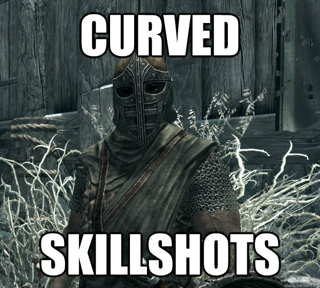 Curved Skillshots  Skyrim Guard