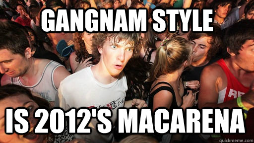 Gangnam Style Is 2012's macarena  Sudden Clarity Clarence