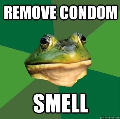 remove condom smell  Foul Bachelor Frog