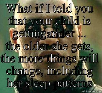 To my friends with a toddler - she's moved from a crib to a bed, and they're wondering when her sleep patterns will 