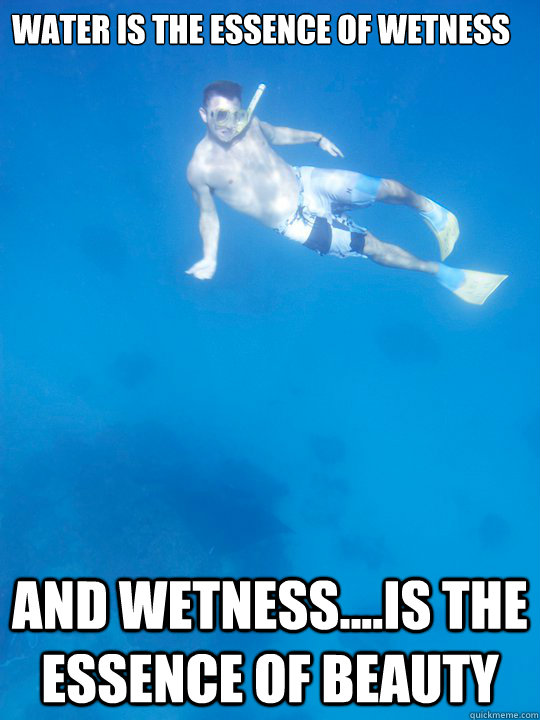 water is the essence of wetness and wetness....is the essence of beauty - water is the essence of wetness and wetness....is the essence of beauty  ZOOLANDER!!!!!!!