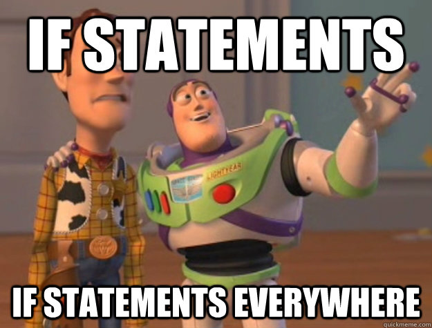 If statements If statements everywhere  Buzz Lightyear