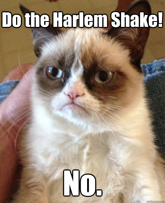 Do the Harlem Shake! No.  