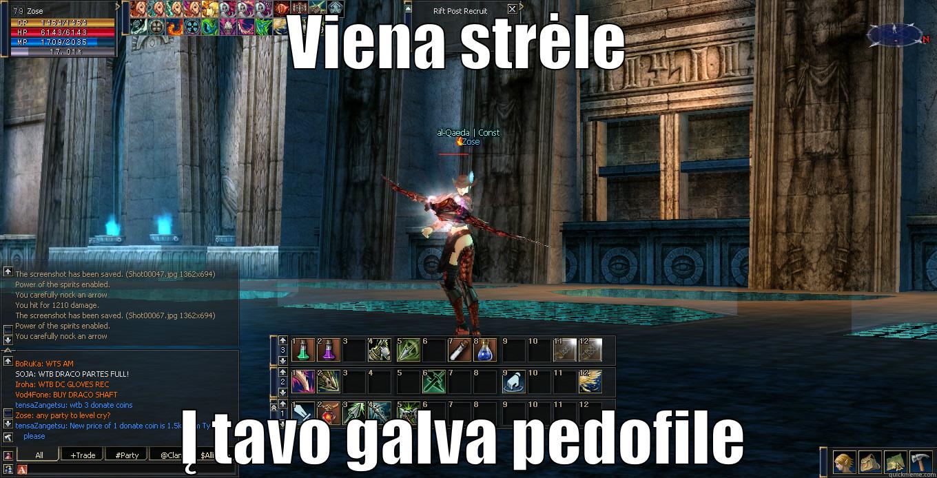 VIENA STRĖLE  Į TAVO GALVA PEDOFILE Misc
