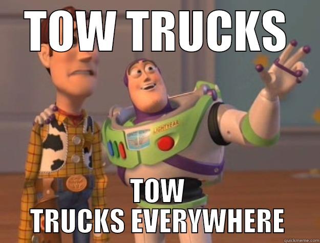 TOW TRUCKS - TOW TRUCKS TOW TRUCKS EVERYWHERE Toy Story