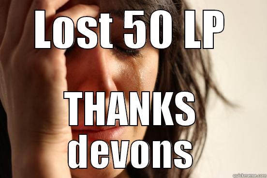 LOST 50 LP THANKS DEVONS First World Problems