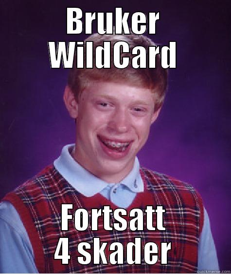 BRUKER WILDCARD FORTSATT 4 SKADER Bad Luck Brian