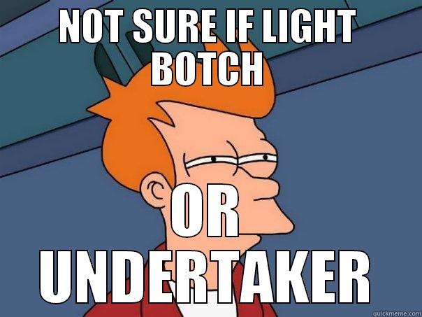 NOT SURE IF LIGHT BOTCH OR UNDERTAKER Futurama Fry