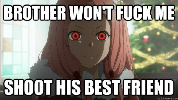 Brother won't fuck me  Shoot his best friend - Brother won't fuck me  Shoot his best friend  Guilty Crown Episode 12
