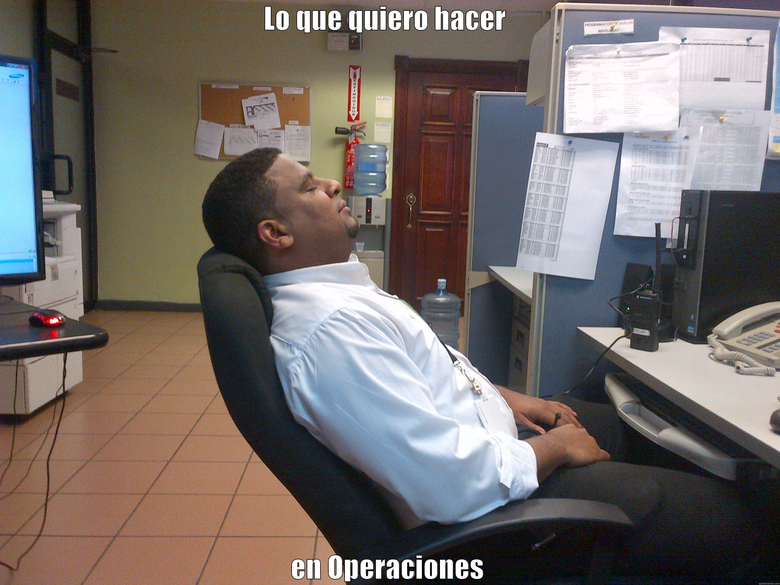 LO QUE QUIERO HACER  EN OPERACIONES Misc