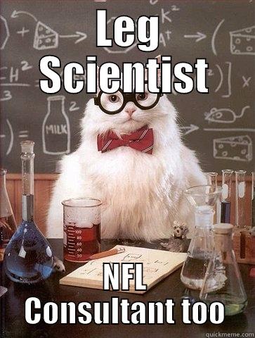 leg kitty -  LEG SCIENTIST NFL CONSULTANT TOO Chemistry Cat