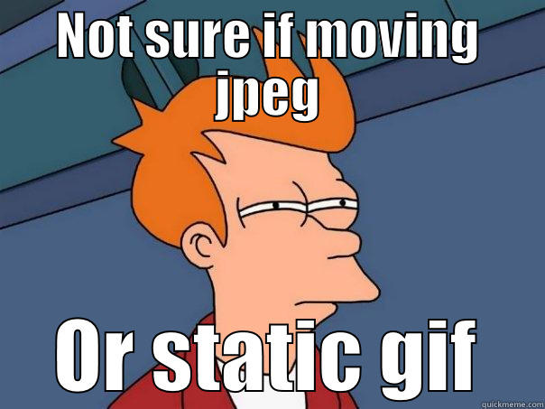 NOT SURE IF MOVING JPEG OR STATIC GIF Futurama Fry