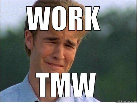 Fuck Spring Break Over - WORK  TMW 1990s Problems