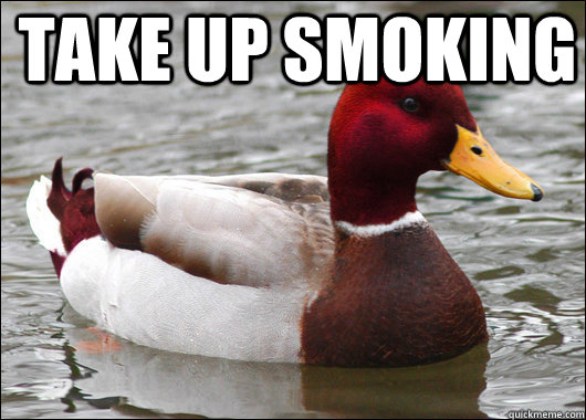 take up smoking   Malicious Advice Mallard