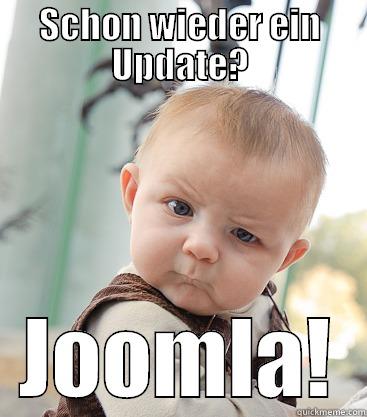 SCHON WIEDER EIN UPDATE? JOOMLA! skeptical baby