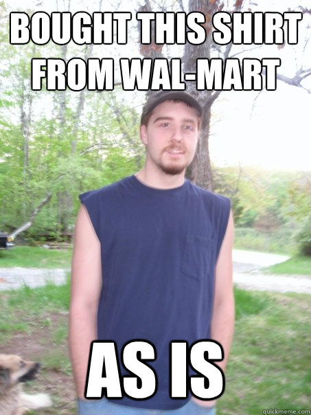 bought this shirt from Wal-mart AS IS - bought this shirt from Wal-mart AS IS  Work out Alciati