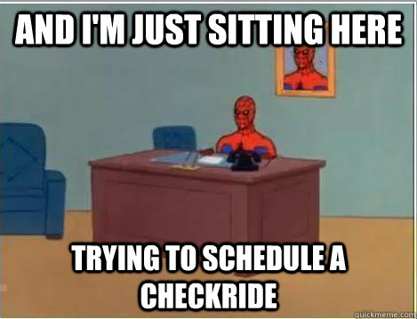 And I'm just sitting here trying to schedule a checkride - And I'm just sitting here trying to schedule a checkride  Amazing Spiderman