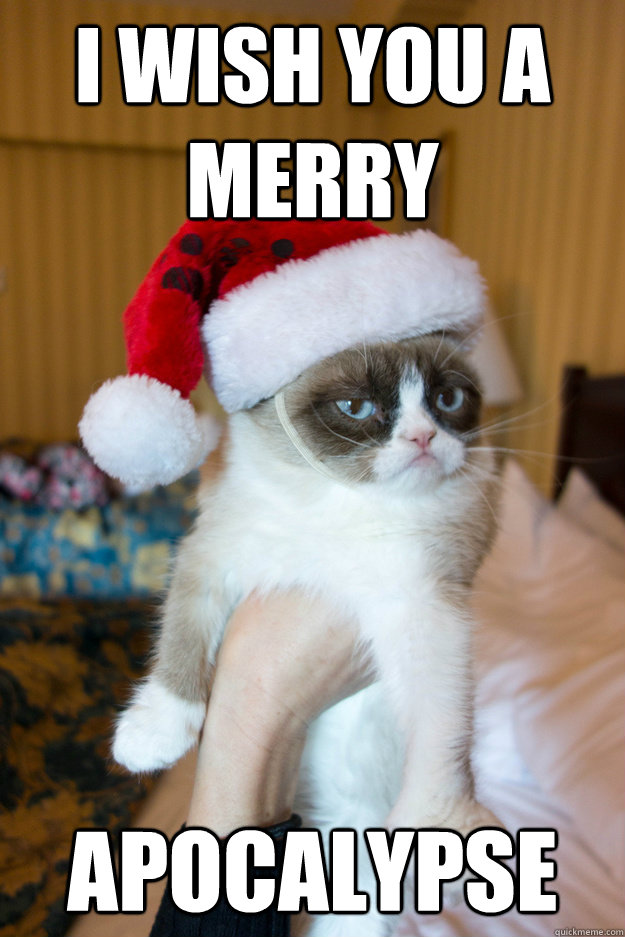 I wish you a merry Apocalypse  Grumpy xmas