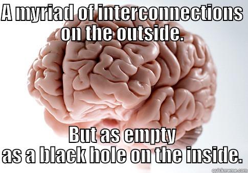 The typical brain of a Nat voter. - A MYRIAD OF INTERCONNECTIONS ON THE OUTSIDE. BUT AS EMPTY AS A BLACK HOLE ON THE INSIDE. Scumbag Brain
